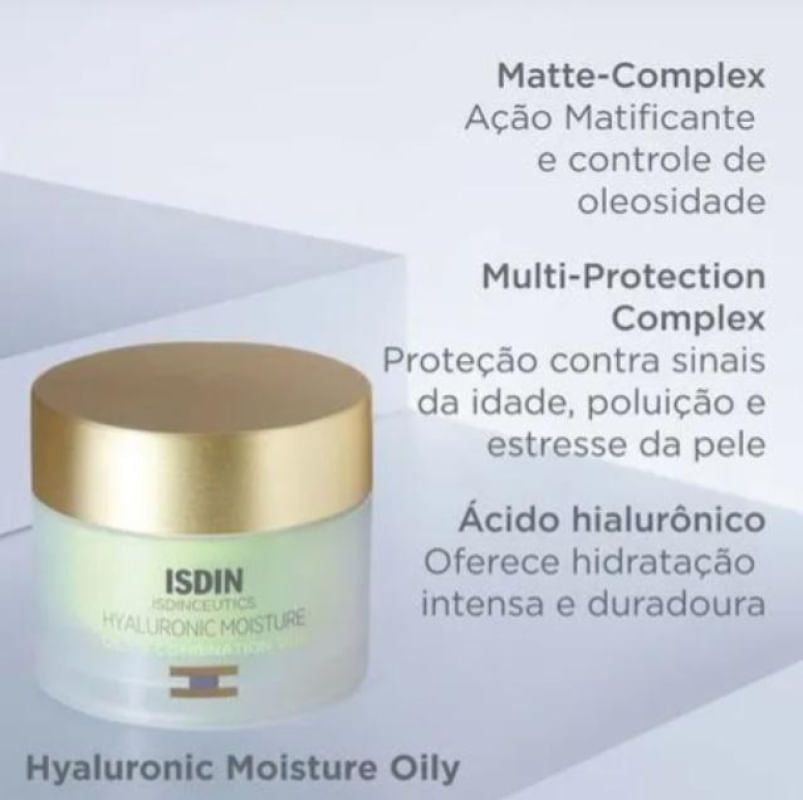 Isdinceutics Hyaluronic Moisture Oily Skin Creme Anti-Idade 50g