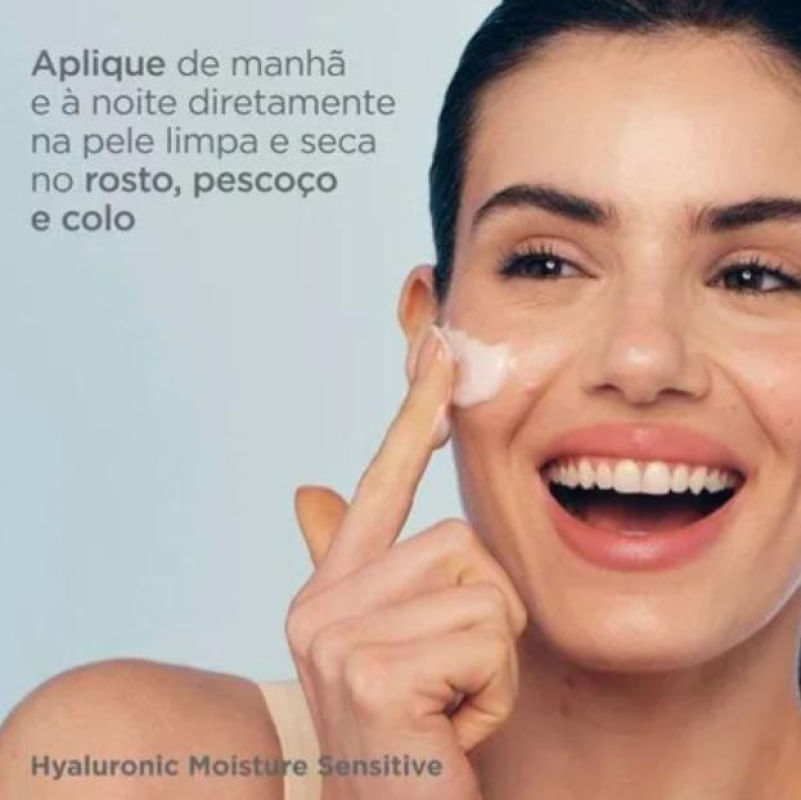 Isdinceutics Hyaluronic Moisture Sensitive Skin Creme Redutor de Linhas 50g