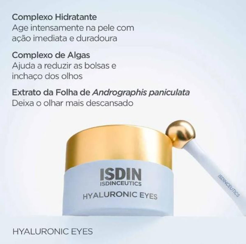 Isdinceutics Hyaluronic Eyes Gel para Olhos 15g