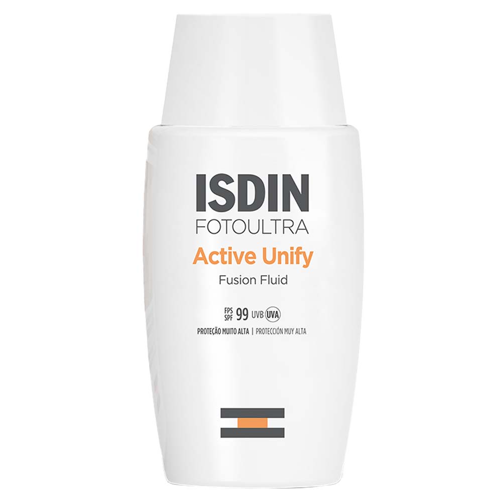 Isdin FotoUltra Active Unify Fusion Protetor Clareador Sem Cor FPS99 50ml