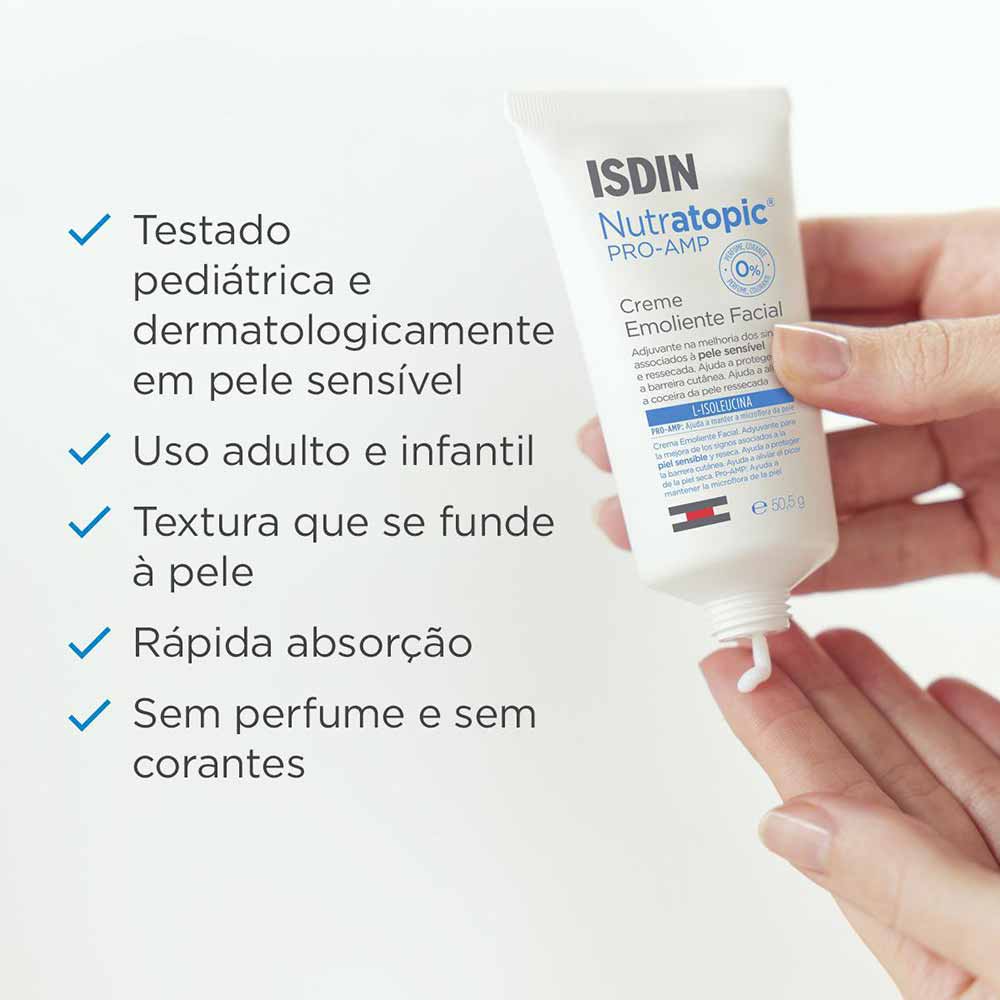 Hidratante Facial para pele atópica ISDIN Nutratopic 50mL