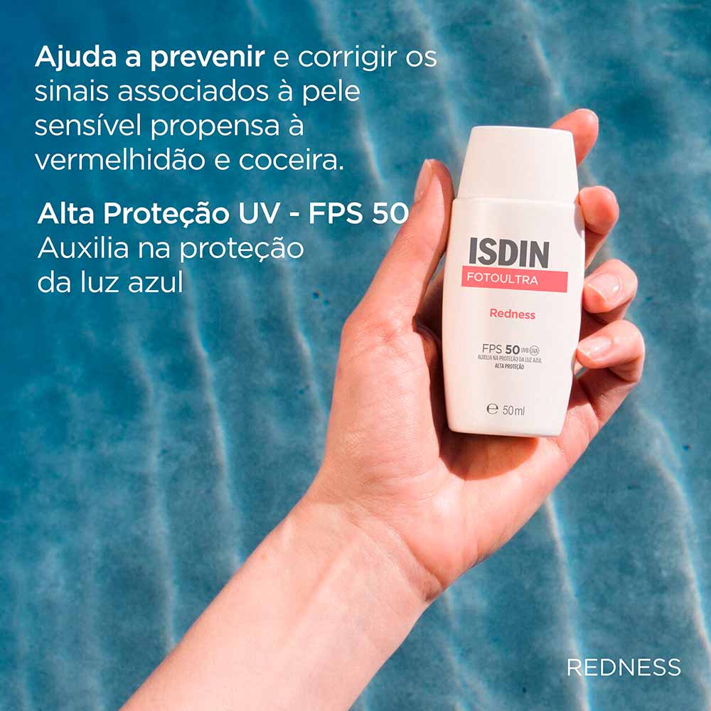 Protetor Solar Isdin Redness FotoUltra FPS50 50ml