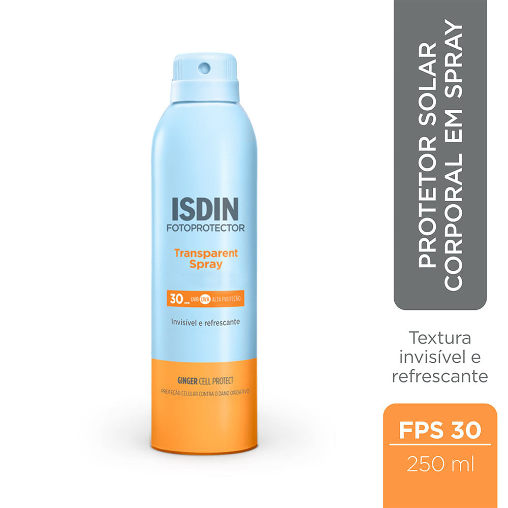 Protetor Solar Corporal Isdin Transparente Spray FPS 30